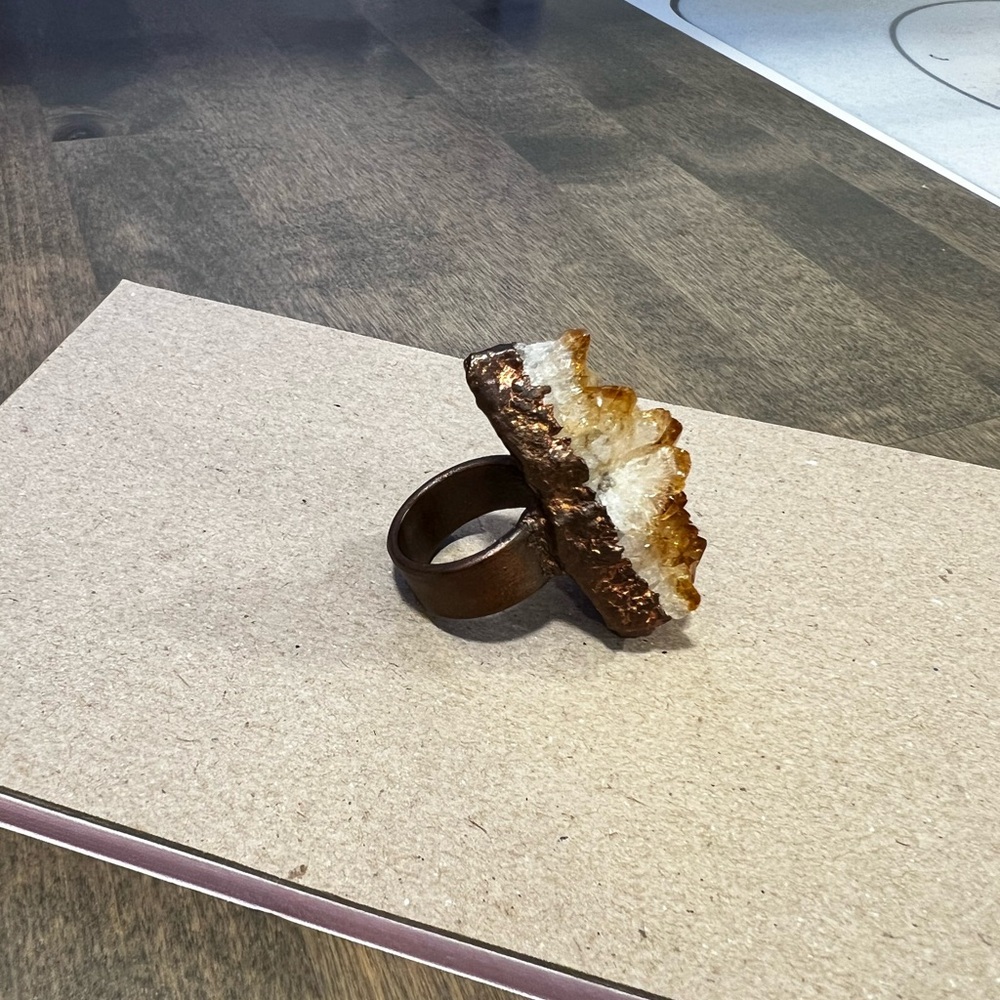 Custom-made Citrine ring - Picture 5 of 5